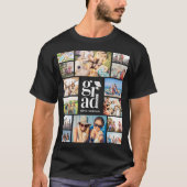 Afstudeerder meerdere fotocollageherinneringen t-shirt (Voorkant)