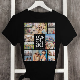 Afstudeerder meerdere fotocollageherinneringen t-shirt