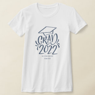 Afstudeerder met handschrift 2022 met de naam Navy T-shirt