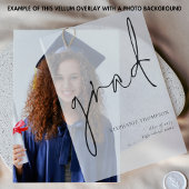 Afstudeerder Modern Script Afstuderen aankondiging