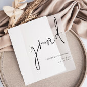 Afstudeerder Modern Script Afstuderen aankondiging