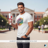 Afstudeerder Modern Trendy Afstuderen Gepersonalis T-shirt