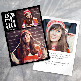 AFSTUDEERDER Multi Fotocollage Afstuderen Aankondiging