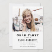 AFSTUDEERDER Multi Fotocollage Graduation Party Kaart (Achterkant)