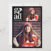 AFSTUDEERDER Multi Fotocollage Graduation Party Kaart (Voorkant)