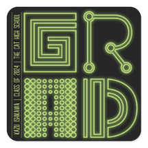 AFSTUDEERDER | Neon kleur Minimale Eenvoudige Grad