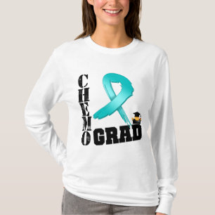 Afstudeerder Ovarian Cancer Chemo T-shirt