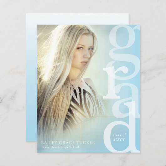 AFSTUDEERDER Overlay Budget Blauw Afstuderen Aanko (Voorkant / Achterkant)