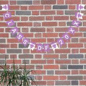 Afstudeerder Paars Pet, eenvoudige klasse plus jaa Vlaggetjes