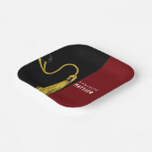 Afstudeerder Partij Maroon Paper Borden Papieren Bordje (Gebogen)