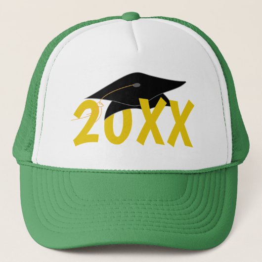 Afstudeerder Pet 20XX Afstuderen Trucker Hoed (Voorkant)