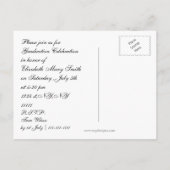 Afstudeerder pet ,Afstudeerfeest Uitnodiging Briefkaart (Achterkant)