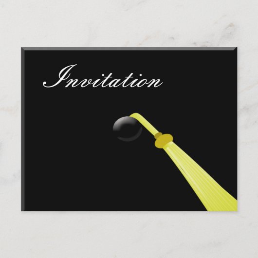 Afstudeerder pet ,Afstudeerfeest Uitnodiging Briefkaart (Voorkant)