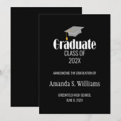 Afstudeerder Pet Afstuderen aankondiging (Voorkant / Achterkant)