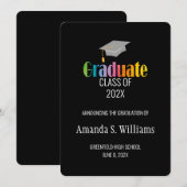 Afstudeerder Pet Afstuderen aankondiging (Voorkant / Achterkant)