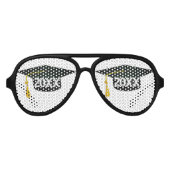 Afstudeerder Pet Afstuderen Aviator Zonnebril (Voorkant)