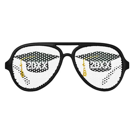 Afstudeerder Pet Afstuderen Aviator Zonnebril (Voorkant)