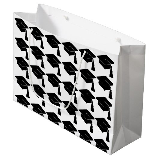 Afstudeerder Pet Afstuderen Groot Cadeauzakje (Voorkant Gekanteld)