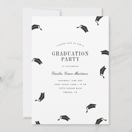 Afstudeerder Pet Arch Foto Elegant Script Afstuder Aankondiging (Achterkant)