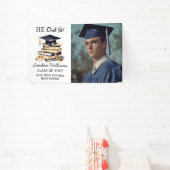 Afstudeerder Pet | Boeken Afstuderen Foto Hij deed Spandoek (Insitu)