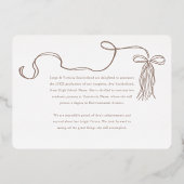 Afstudeerder Pet Bow & Tassel Fotocollage Aankondi Folie Uitnodiging (Achterkant)