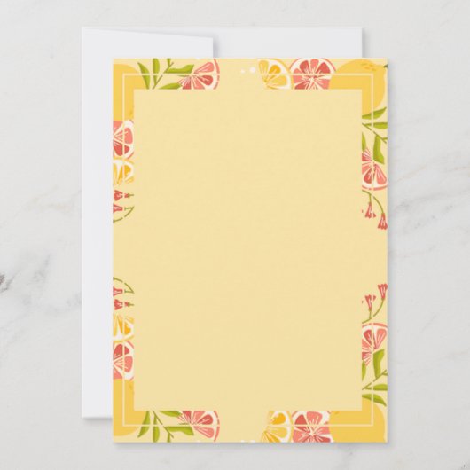 Afstudeerder Pet, Citrus Afstuderen Kaart (Achterkant)