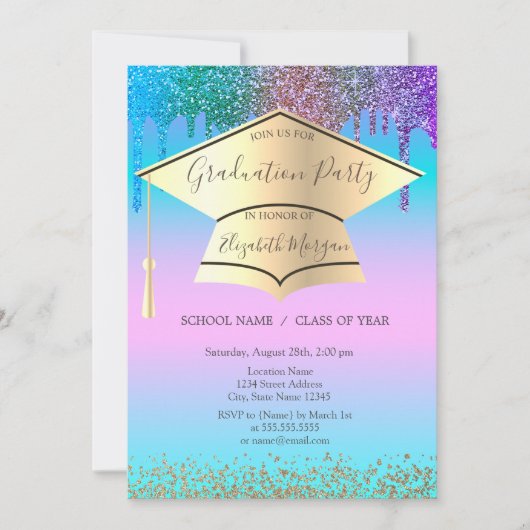 Afstudeerder Pet, diamant, Afstuderen voor driftig Kaart (Voorkant)