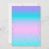 Afstudeerder Pet, diamanten Ombre Holographic Afst Kaart (Achterkant)