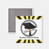 Afstudeerder Pet Diploma Klasse van 2025 Afstudere Magneet (Voorkant / Achterkant)