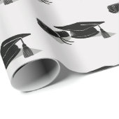 Afstudeerder Pet Diploma (zwart) Afstuderen Cadeaupapier (Rol Hoek)