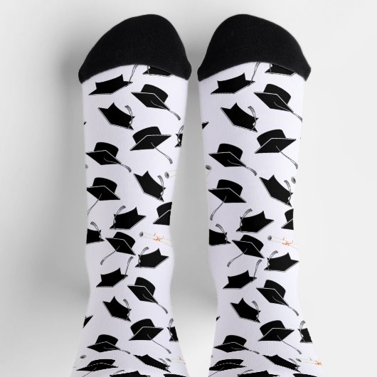 Afstudeerder Pet Diploma's Patroon Afstuderen Sokken (Top)