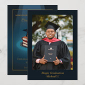 Afstudeerder Pet en Afstuderen boeken Aankondiging (Voorkant / Achterkant)