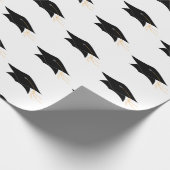 Afstudeerder Pet en Afstuderen Tassel Cadeaupapier (Hoek)