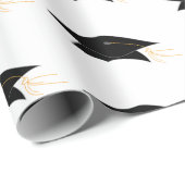 Afstudeerder Pet en Afstuderen Tassel Cadeaupapier (Rol Hoek)