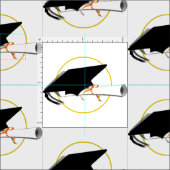 Afstudeerder Pet en diplomaat Stof (Delen)