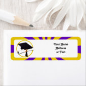 Afstudeerder Pet en diplomatie - Paarse en goudsch Etiket (Insitu)