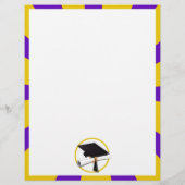 Afstudeerder Pet en diplomatie - Paarse en goudsch Flyer (Achterkant)