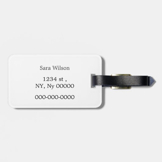 Afstudeerder Pet en graden Bagagelabel (Achterkant horizontaal)