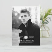 Afstudeerder Pet Foto Afstuderen Aankondiging (Staand voorkant)