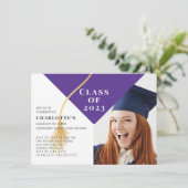 Afstudeerder Pet Foto Afstuderen Uitnodiging (Staand voorkant)