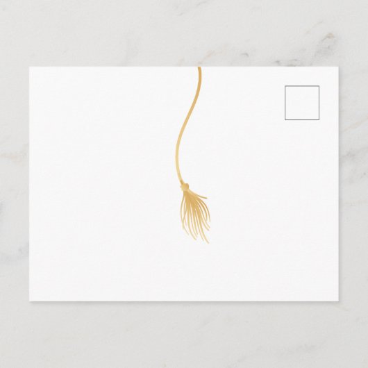 Afstudeerder Pet Foto Afstuderen Uitnodiging Briefkaart (Achterkant)