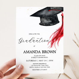 Afstudeerder Pet Graduation Party Invitation Kaart