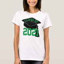Afstudeerder Pet Groene Klasse van 2024 T-Shirt