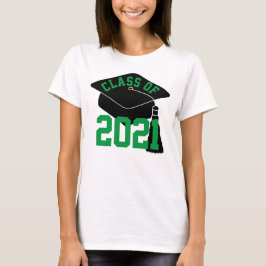 Afstudeerder Pet Groene Klasse van 2024 T-Shirt