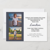 Afstudeerder Pet Hij deed het 3 foto Afstuderen Aankondiging (Achterkant)