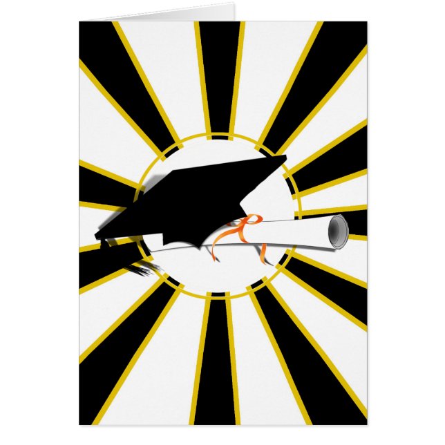 Afstudeerder Pet kantelen met schoolkleuren zwart  (Voorkant)