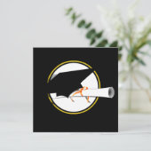 Afstudeerder Pet kantelen op zwarte achtergrond Kaart (Staand voorkant)