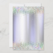 Afstudeerder Pet, Kleurrijke Confetti Violet Afstu Kaart (Achterkant)