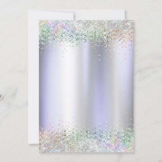 Afstudeerder Pet, Kleurrijke Confetti Violet Afstu Kaart (Achterkant)