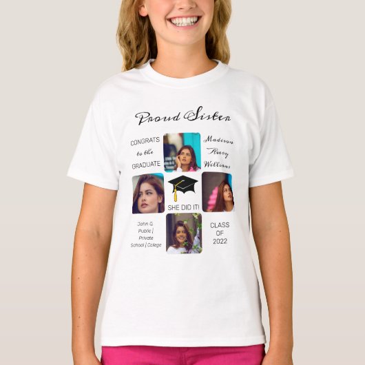 Afstudeerder Pet Meervoudig Afstudeerder van de Fo T-shirt (Voorkant)